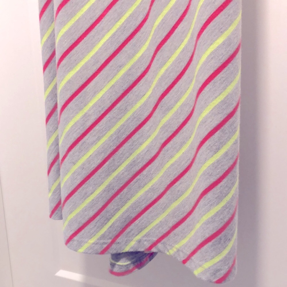 [Maurices] Neon Pink/Yellow Striped Racerback Mini Dress - Women's Size Medium - Picture 9 of 12